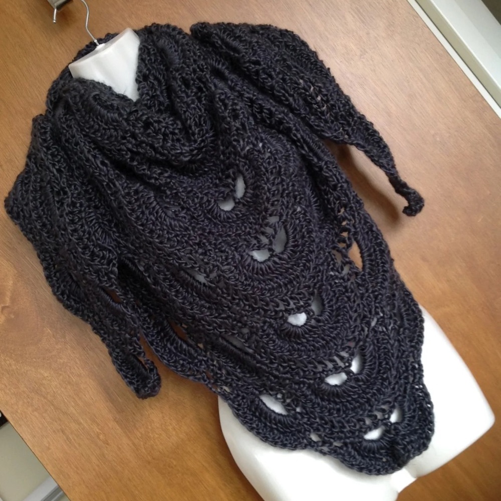 scarf. Wrap. Shawl. Triangle Scarf.